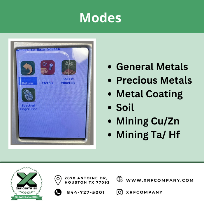 Lease to Own XRF Certified Pre-Owned Factory Refurbished Thermo Scientific Niton XL3t XRF 980 XRF Gun with Camera for PMI Testing & Scrap Metal Recycling & Environmental Soil Testing + Mining + Coating Thickness