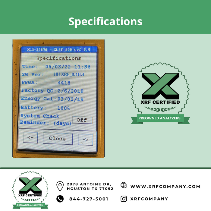 XRF Company Certified Lease to Own Thermo Scientific Niton XL3t 700 Handheld XRF Analyzer Gun For Metal Fabrication