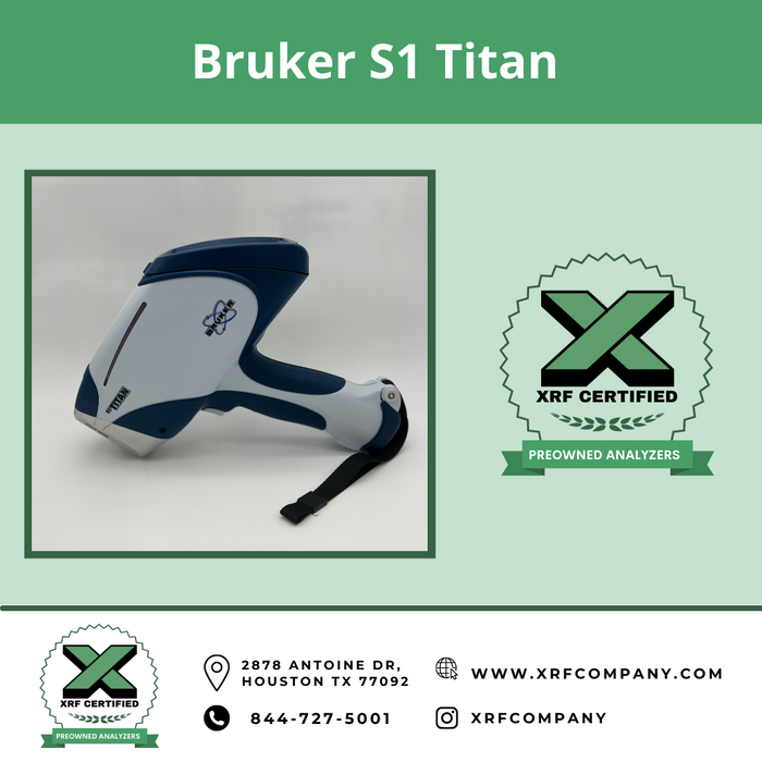 XRF Company Certified Lease to Own Bruker S1 Titan Handheld Analyzer For RoHS