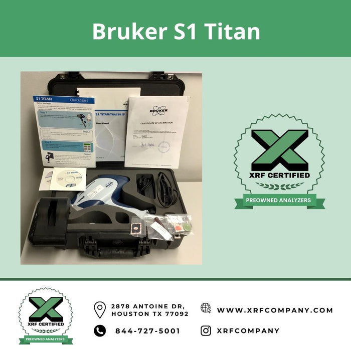 XRF Company Certified Lease to Own Bruker S1 Titan Handheld Analyzer For Metal Fabrication
