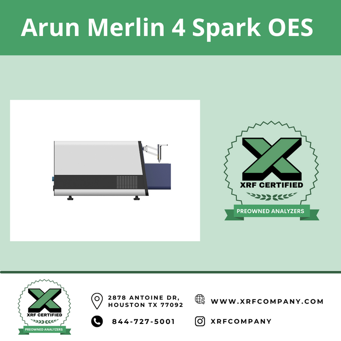 XRF Company Certified Lease to Own Arun Merlin 4 Merlin 4 Portable Bench-top Metal Analyzer For Metal Fabrication - 5 Year Lease to Own Monthly Payment:
