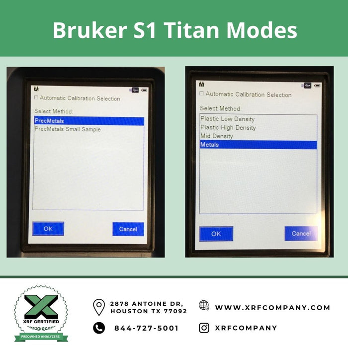XRF Company Certified Lease to Own Bruker S1 Titan Handheld Analyzer For Metal Fabrication
