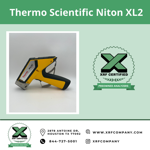 Lease to Own XRF Company Certified Pre-owned Thermo Niton XL2 800 XRF Gun for PMI Testing Standard Alloys (SKU #884)