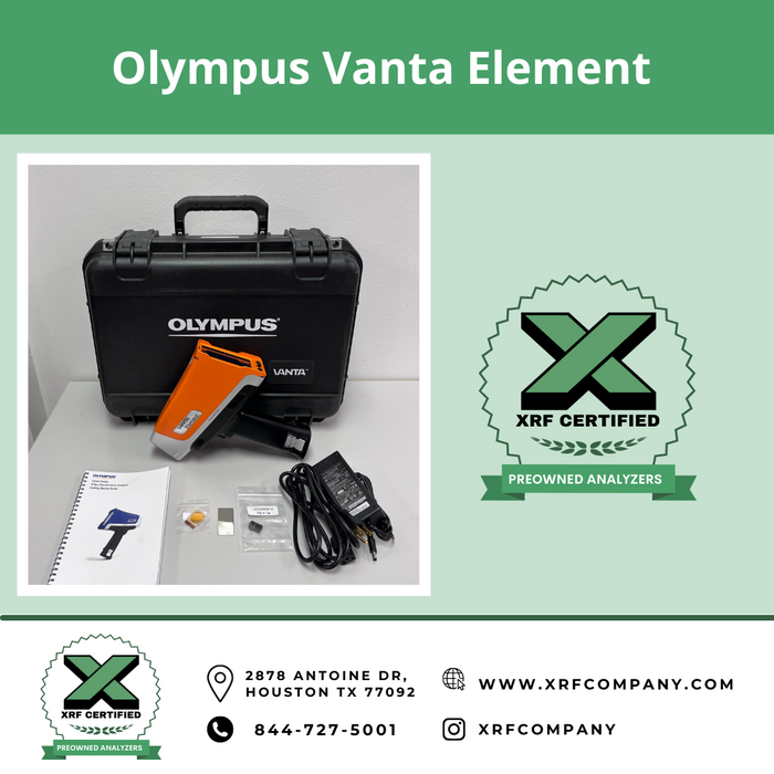 Lease to Own XRF Company NEW Olympus Vanta Element Handheld XRF Analyzer For Standard & Aluminum Alloys + Precious Metals + Geochem (SKU #668)