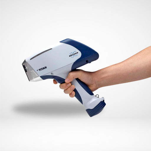 NEW XRF Company Bruker S1 Titan 500 Handheld Analyzer & PMI Gun for PMI Testing & Scrap Metal Sorting for + Stainless Steel + Low Alloy Steels + Nickel + Titanium + Cobalt + Copper + Standard Alloys