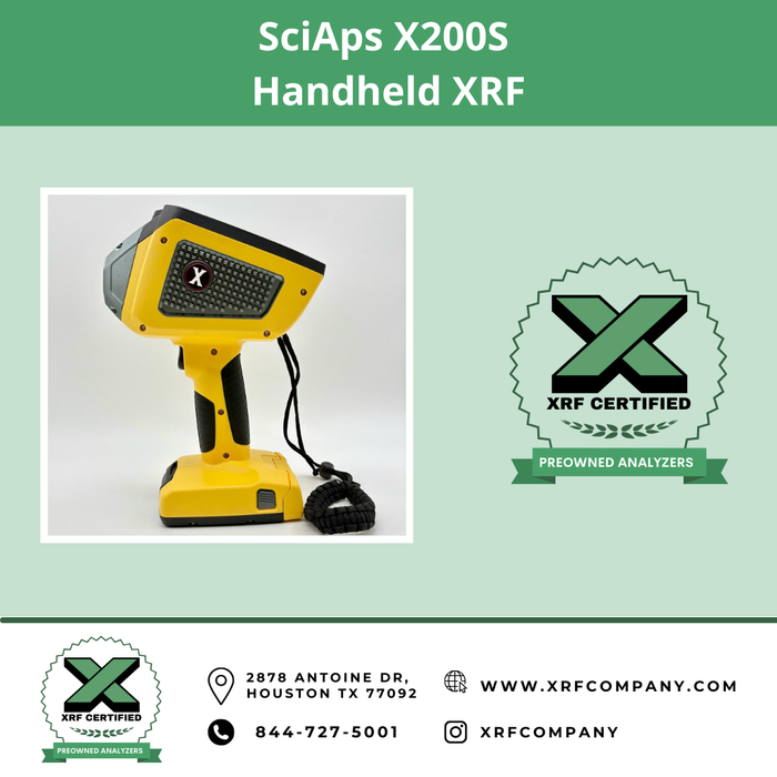 The XRF Company Certified Refurbished XRF Analyzer SciAps X200S for Metal Alloys (SKU #239)