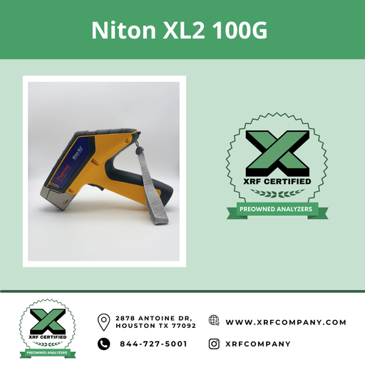 The XRF Company Preowned Thermo Niton XL2 100G General Metals Handheld XRF Analyzer GUN for PMI Testing Aluminum, Stainless and Precious Metals (SKU #844)