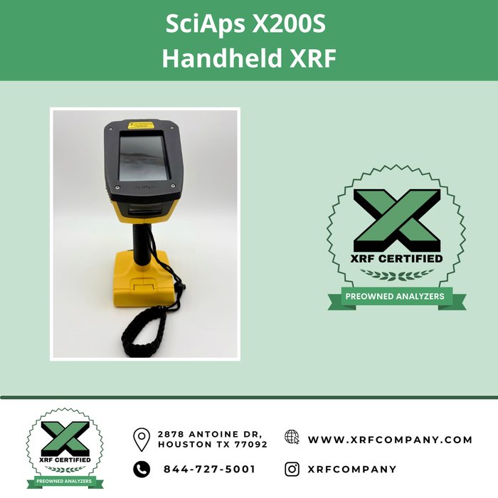 The XRF Company Certified Refurbished XRF Analyzer SciAps X200S for Metal Alloys (SKU #239)