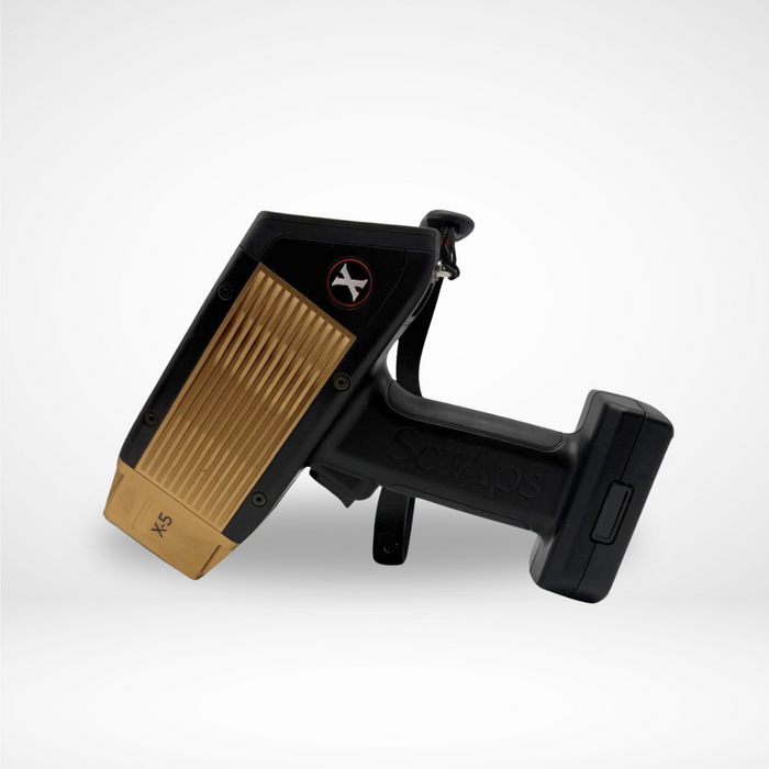 NEW- SciAps X-5 Handheld XRF Analyzer for PMI Gun and Scrap Metal Recycling Stainless Steel + Low Alloy Steel + Titanium + Nickel + Cobalt + Copper Alloys