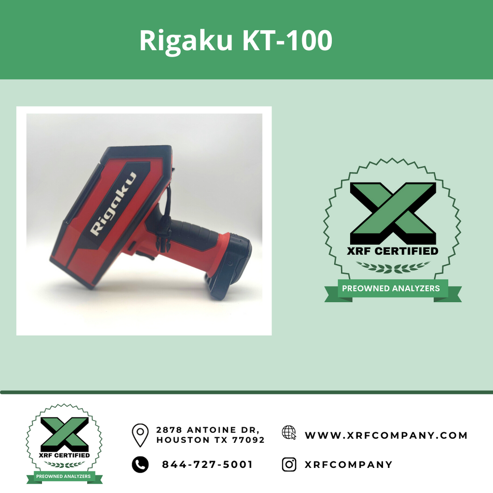 Lease to Own Certified Pre-Owned Used Rigaku KT 100S Handheld LIBS LASER Analyzer Gun for Scrap Metal Sorting & PMI Testing of Standard Alloys + Aluminum Alloys + Light Elements (SKU #501)