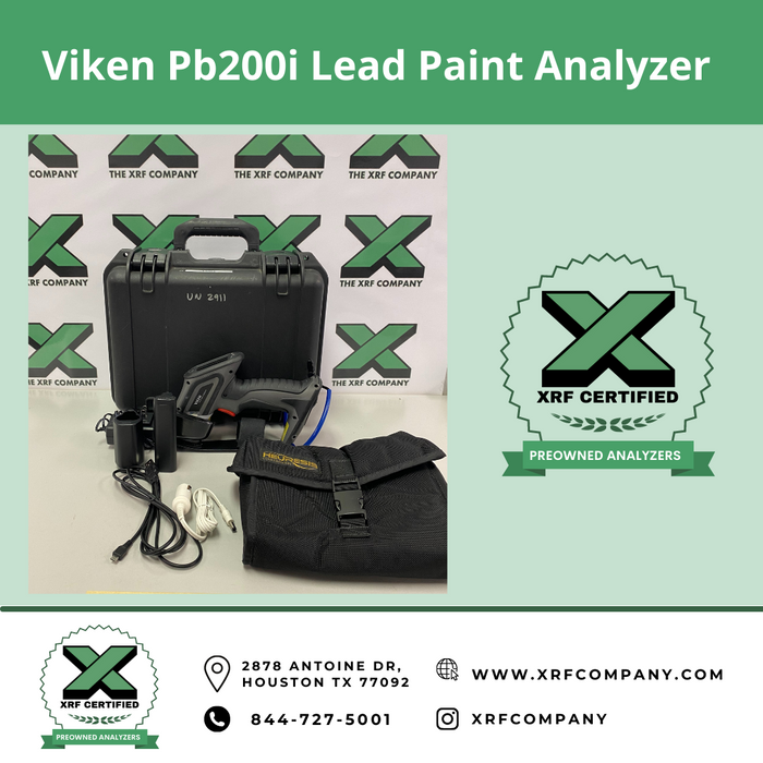 Brand New From the Factory Viken Pb200e HUD Lead Paint Handheld XRF Analyzer for Residential Housing & Commercial Building Lead Paint Screening.
