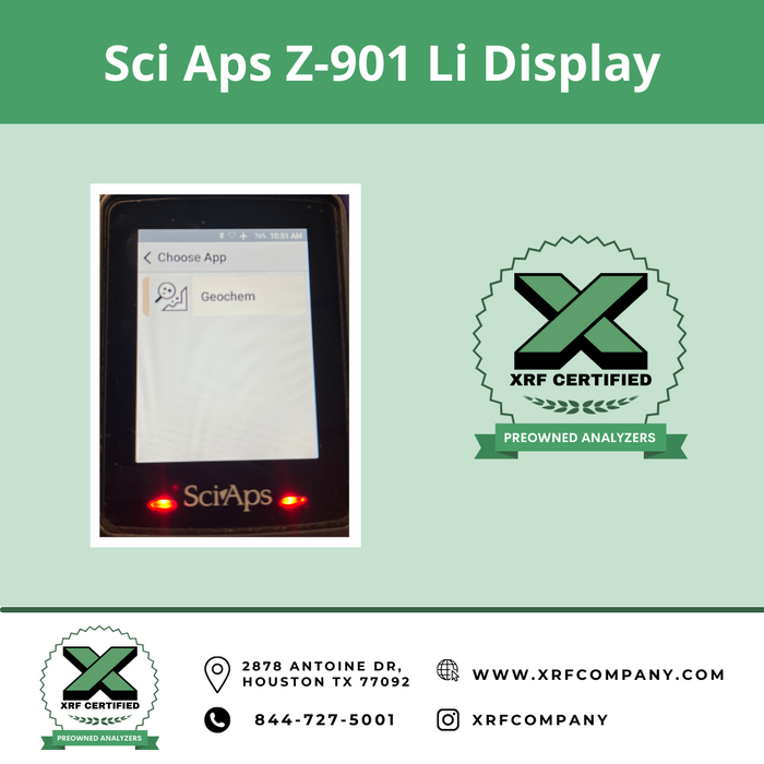 XRF Company SciAps Handheld LIBS LASER Z -901 Analyzer & Lithium Gun for Lithium Testing (SKU: #201)