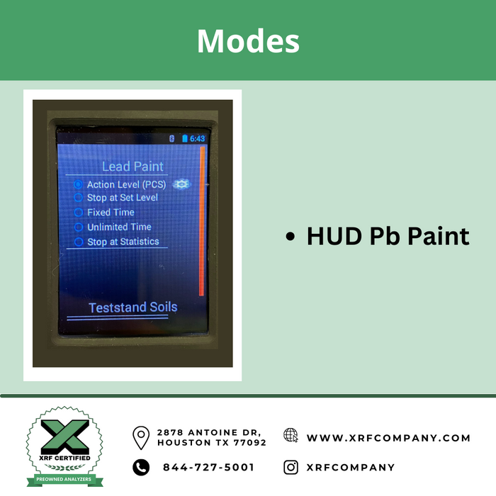 Certified PreOwned/Used Viken Heuresis Pb200e XRF Analyzer with Pb in mg/cm2 (SKU# 118)