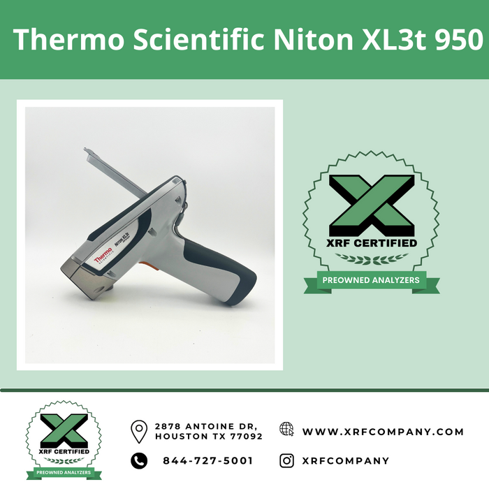 Certified Pre-Owned- Thermo Scientific Niton XL3t XRF 950 XRF Analyzer for Mining & Soi l(SKU #819A)