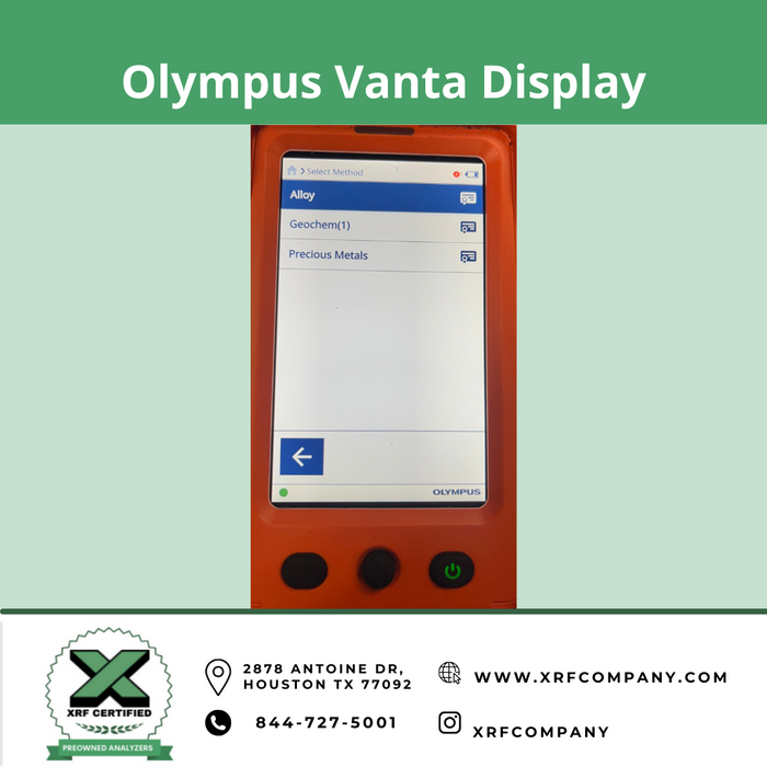 Lease to Own XRF Company NEW Olympus Vanta Element Handheld XRF Analyzer For Standard & Aluminum Alloys + Precious Metals + Geochem (SKU #668)