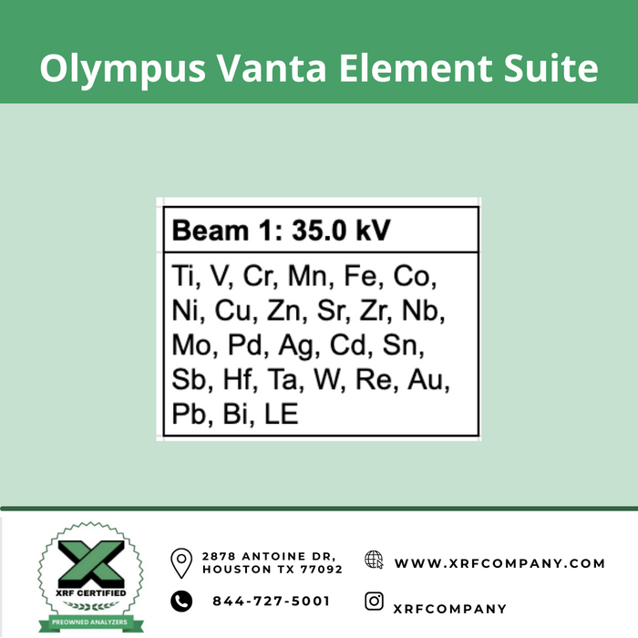 Lease to Own XRF Company NEW Olympus Vanta Element Handheld XRF Analyzer For Standard & Aluminum Alloys with More than 300 Alloy Grade Library + Car Catalyst + Precious Metals Analysis + Scrap Gold & Silver Jewelry + Mining and Geochem (SKU #615)