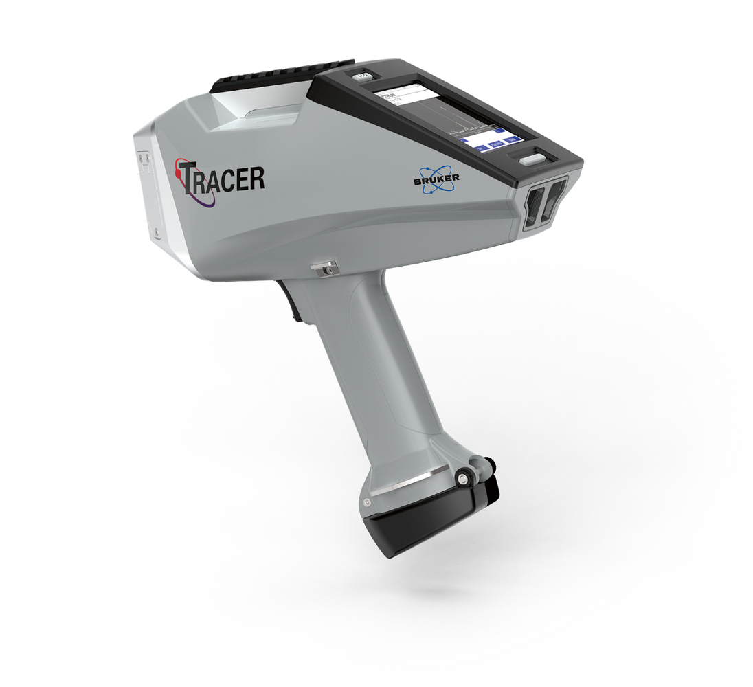 The XRF Company- New Bruker TRACER Handheld Analyzer & PMI Gun for PMI Testing & Scrap Metal Sorting for + Stainless Steel + Low Alloy Steels + Nickel + Titanium + Cobalt + Copper + Standard Alloys SKU: 7XX