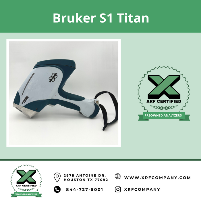 XRF Company Certified Lease to Own Bruker S1 Titan Handheld Analyzer For Metal Recycling