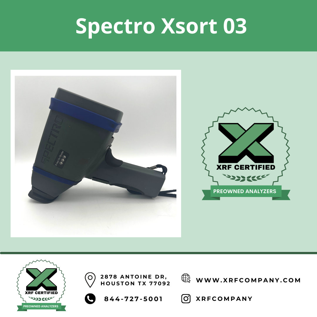 XRF Company Certified Preowned Spectro xSORT XHH0 Handheld XRF Analyzer ...