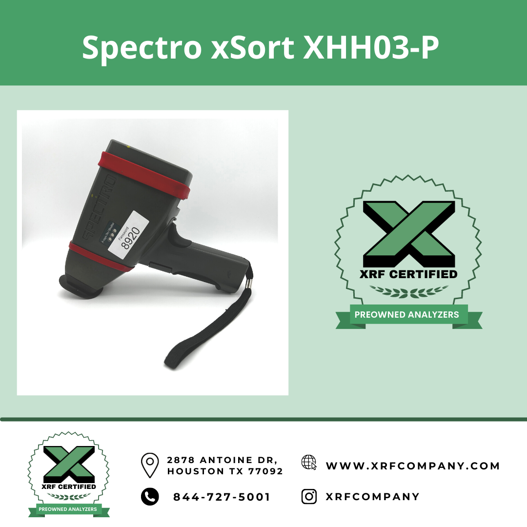 XRF Company Certified Lease to Own Spectro xSORT XHH03-P Handheld XRF ...