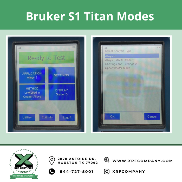 XRF Company Certified Lease to Own Bruker S1 Titan Handheld Analyzer For Metal Recycling