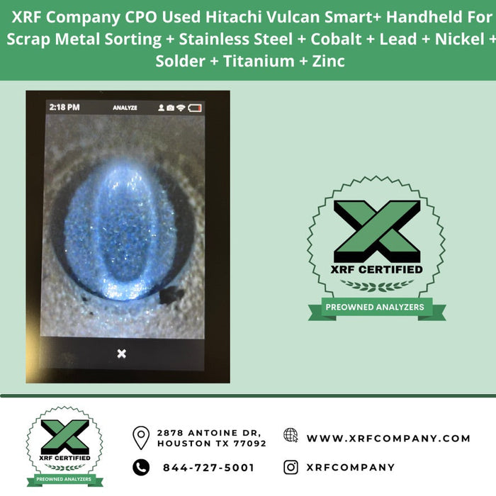 Certified PreOwned/Used Oxford Hitachi Vulcan Smart Handheld LIBS Gun (SKU #326)