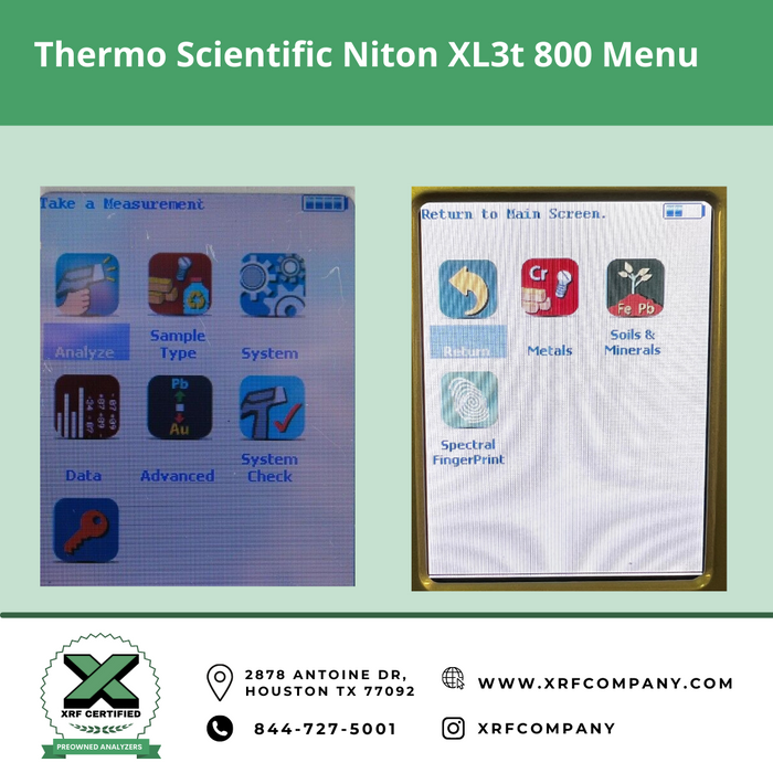 XRF Certified Lease to Own Thermo Scientific Niton XL3t 700 Handheld XRF Analyzer Gun For Standard Alloys
