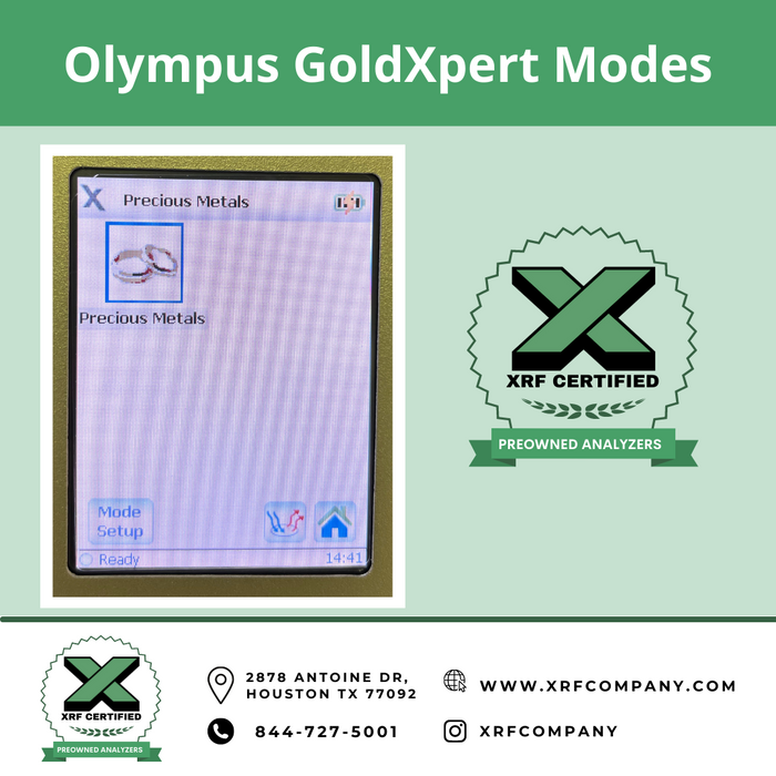 XRF Company Olympus GoldXpert XRF Analyzer For Precious Metals + Cash for Gold + Jewelry + Scrap Gold + Scrap Silver + Platinum + Gold Plated Objects (SKU #690)