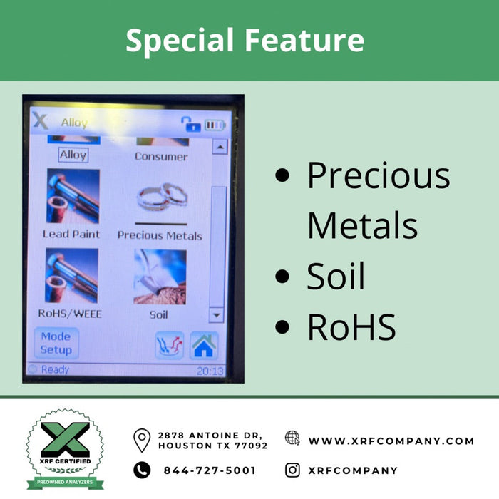 XRF Certified RENTAL Handheld Olympus Innov-X DC-2000 For Regular Alloy Analysis