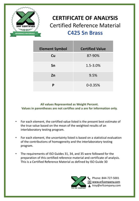 C425 Sn Brass