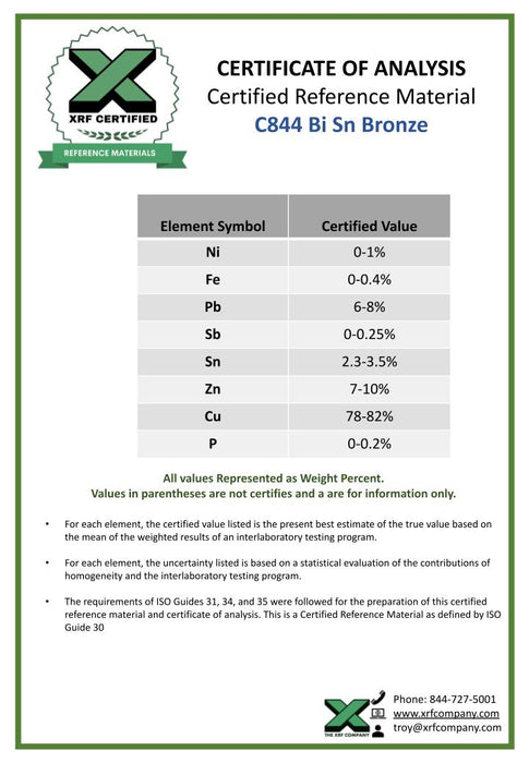 C844 Bi Sn Bronze