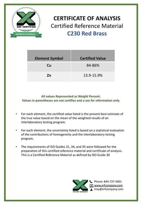 C230 Red Brass