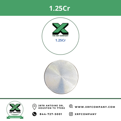1.25Cr - 0.5Mo Spark OES Alloy Certified Reference Material (CRM)